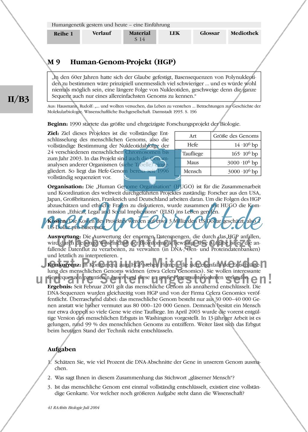 Methoden der Humangenetik: molekularbiologische Methoden Preview 4