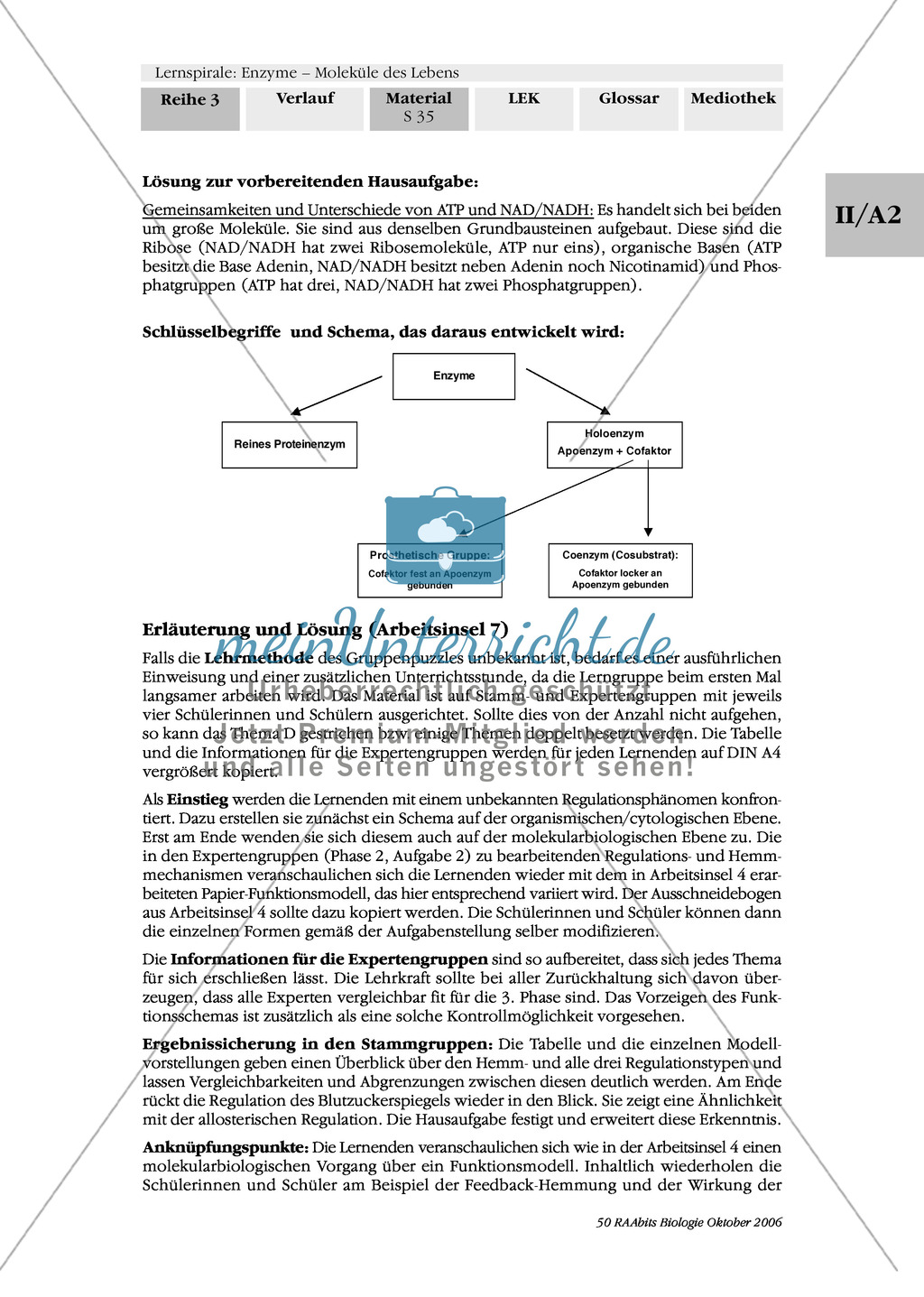 Cofaktoren für enzymatische Reaktionen: Exzerpierendes Lesen, Spickzettel, Kugellager Preview 7