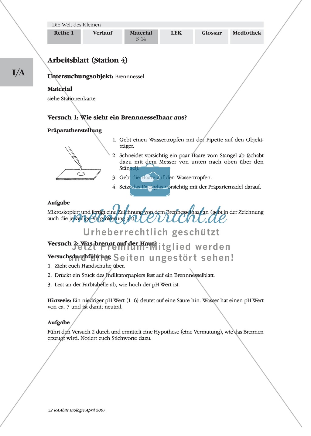 Stationenlernen Mikroskopie: Preview 13