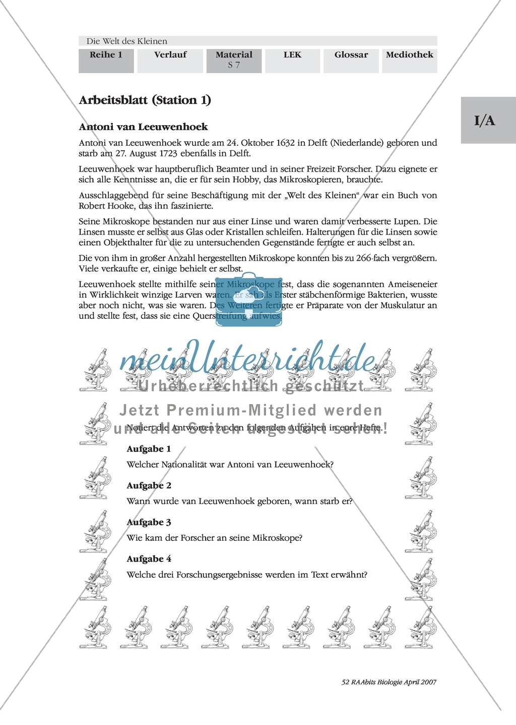 Stationenlernen Mikroskopie: Preview 6