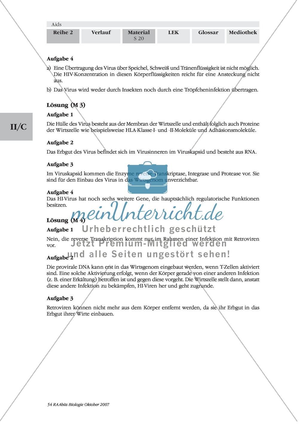 Aufbau des HI-Virus: Text Preview 3