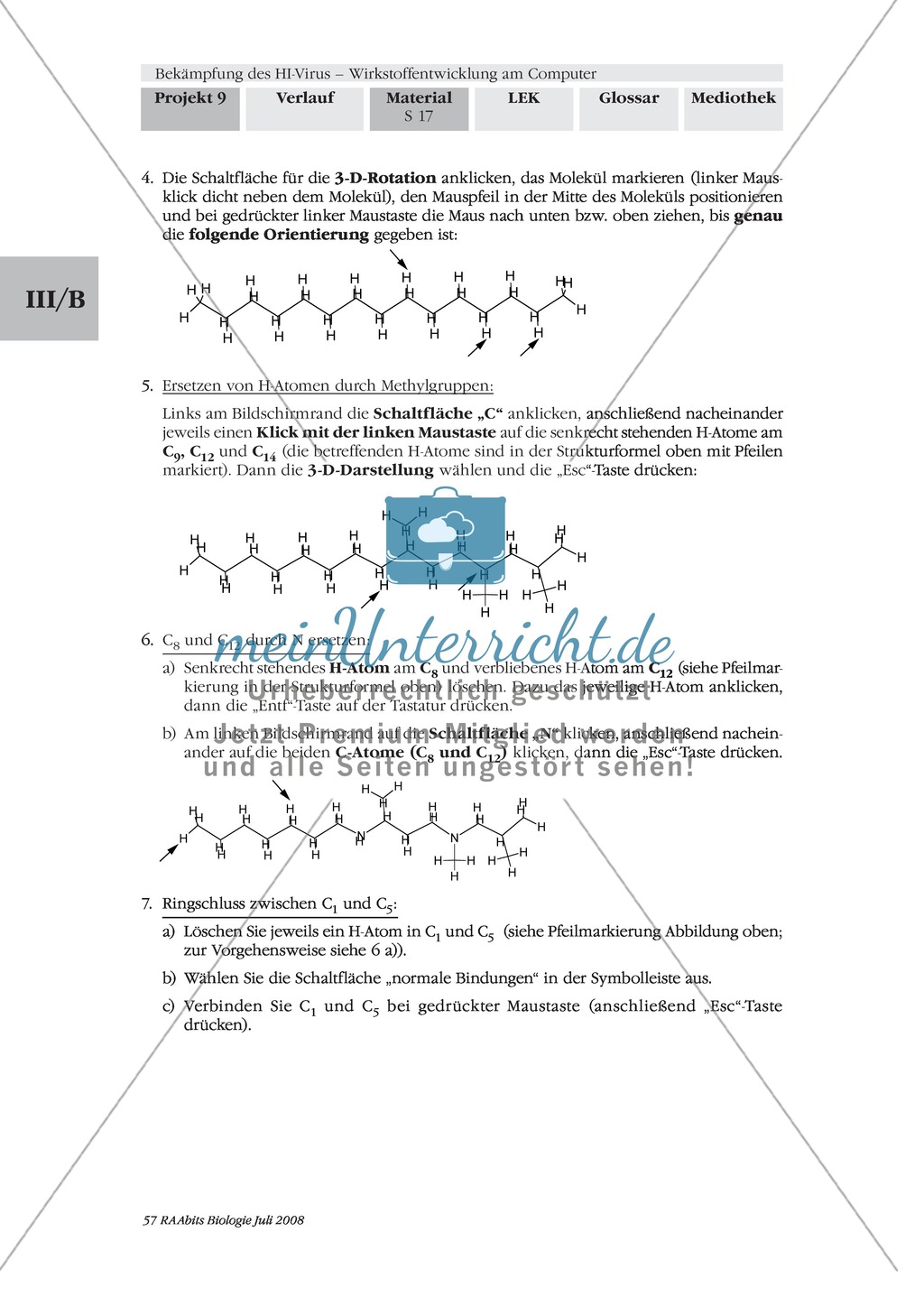 Einen kompetitiven HIV-Protease-Inhibitor durch Rationale Wirkstoffentwicklung in Expertenteams entwickeln Preview 13