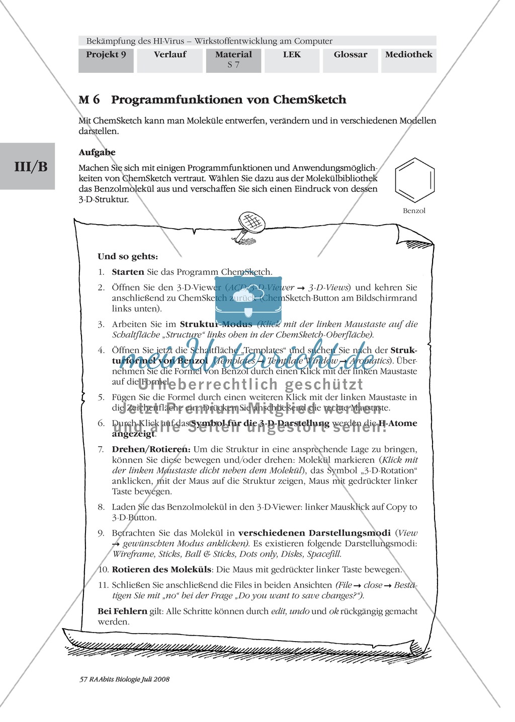 Einen kompetitiven HIV-Protease-Inhibitor durch Rationale Wirkstoffentwicklung in Expertenteams entwickeln Preview 3