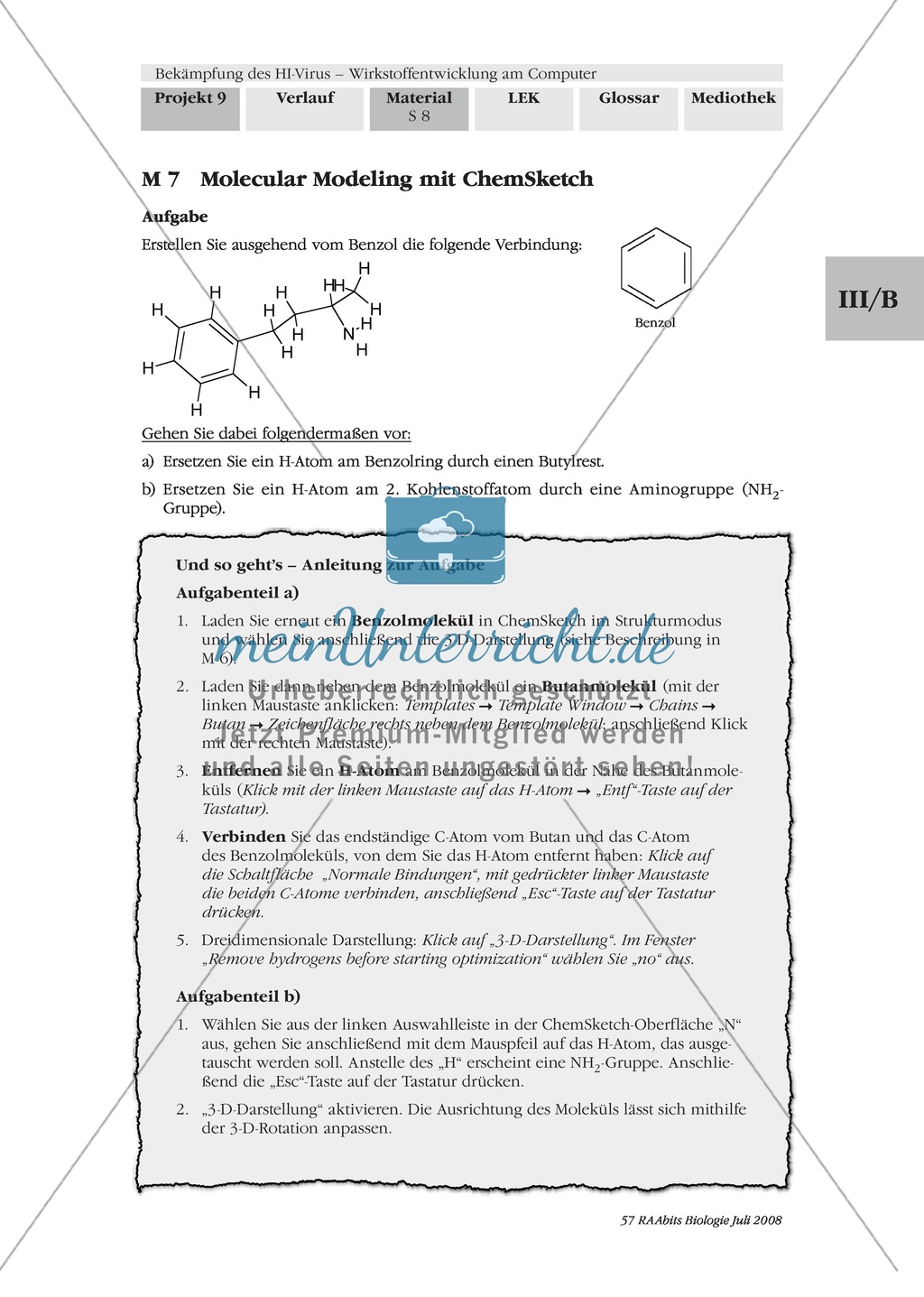 Einen kompetitiven HIV-Protease-Inhibitor durch Rationale Wirkstoffentwicklung in Expertenteams entwickeln Preview 4