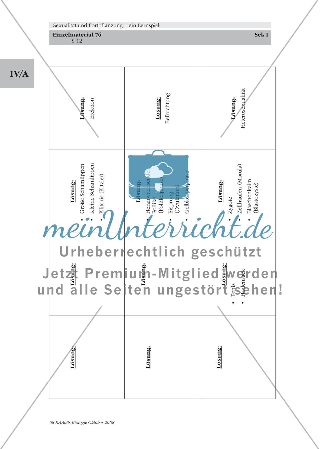 Sexualität und Fortpflanzung – ein Lernspiel Preview 12