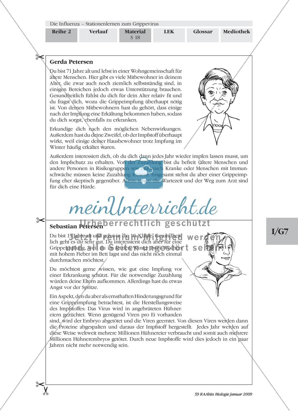 Stationsarbeit zum Thema Influenza mit Themen zur Vogelgrippe, Viren und Fieber Preview 17
