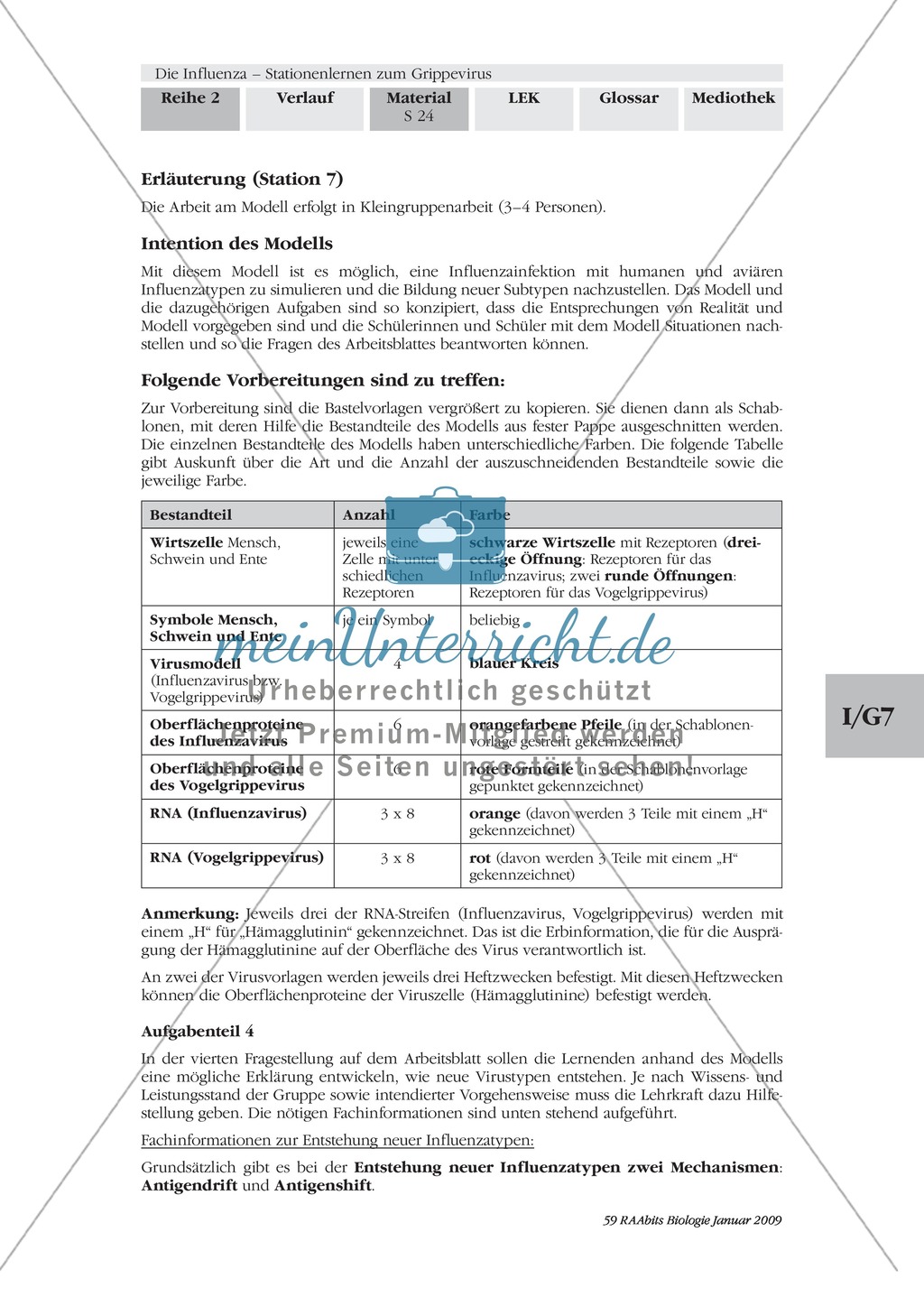 Stationsarbeit zum Thema Influenza mit Themen zur Vogelgrippe, Viren und Fieber Preview 23