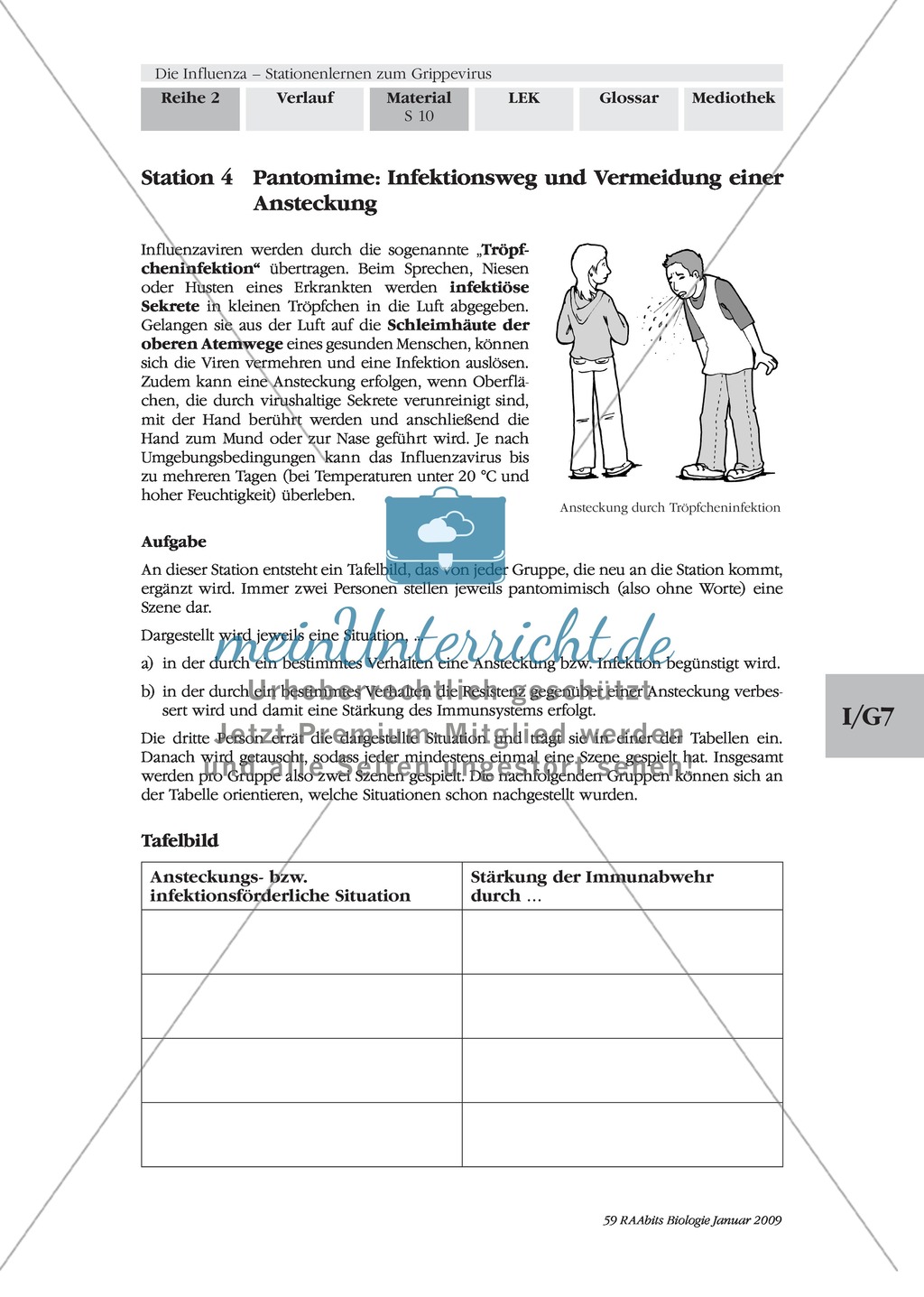 Stationsarbeit zum Thema Influenza mit Themen zur Vogelgrippe, Viren und Fieber Preview 9