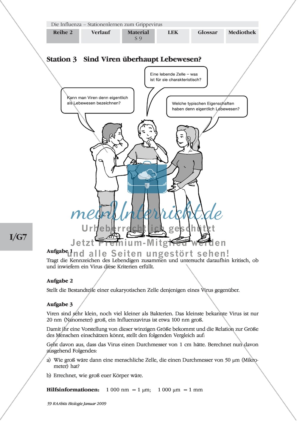 Definition, Beschreibung und Vermehrungskreislauf von Viren am Beispiel Influenza und Vogelgrippe: Textarbeit, Bildbeschreibung, Skizzieren, Eigenrecherche Preview 5