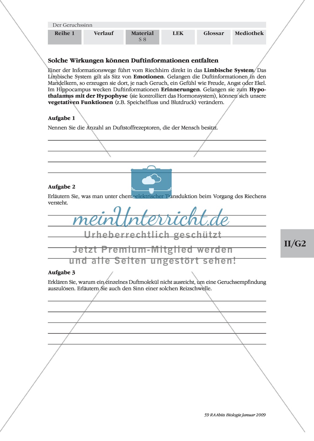 Geruchssinn: Funktion, Ablauf: Text Preview 5