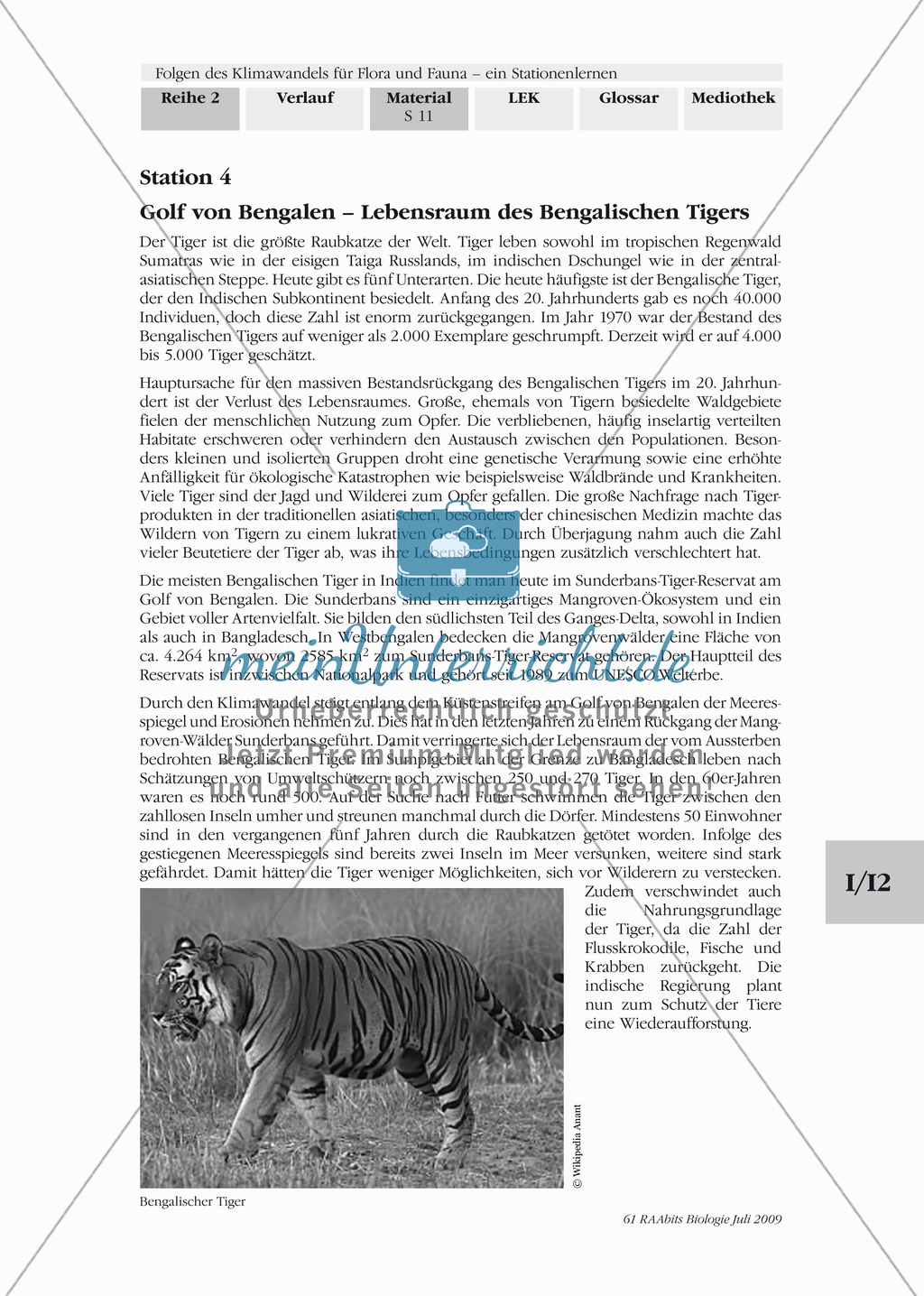 Stationenlernen: Klimawandel und Folgen für Flora und Fauna Preview 10