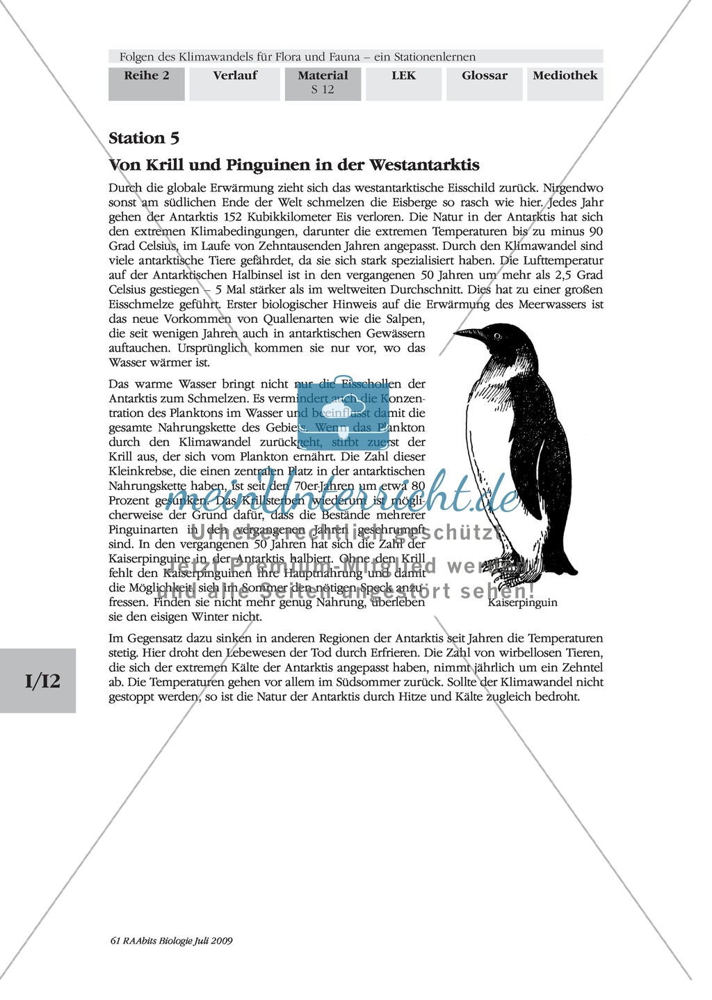 Stationenlernen: Klimawandel und Folgen für Flora und Fauna Preview 11