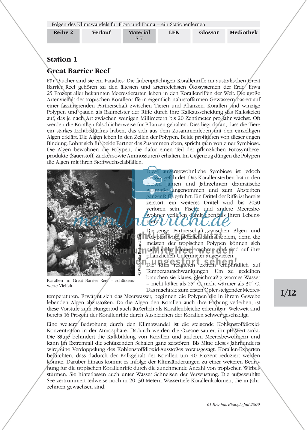 Stationenlernen: Klimawandel und Folgen für Flora und Fauna Preview 6