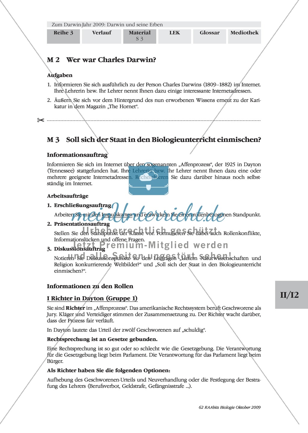 Erarbeiten der Biographie von Charles Darwin mit Zugang zur Darwinschen Evolutionslehre.Mit Lösungen. Preview 2