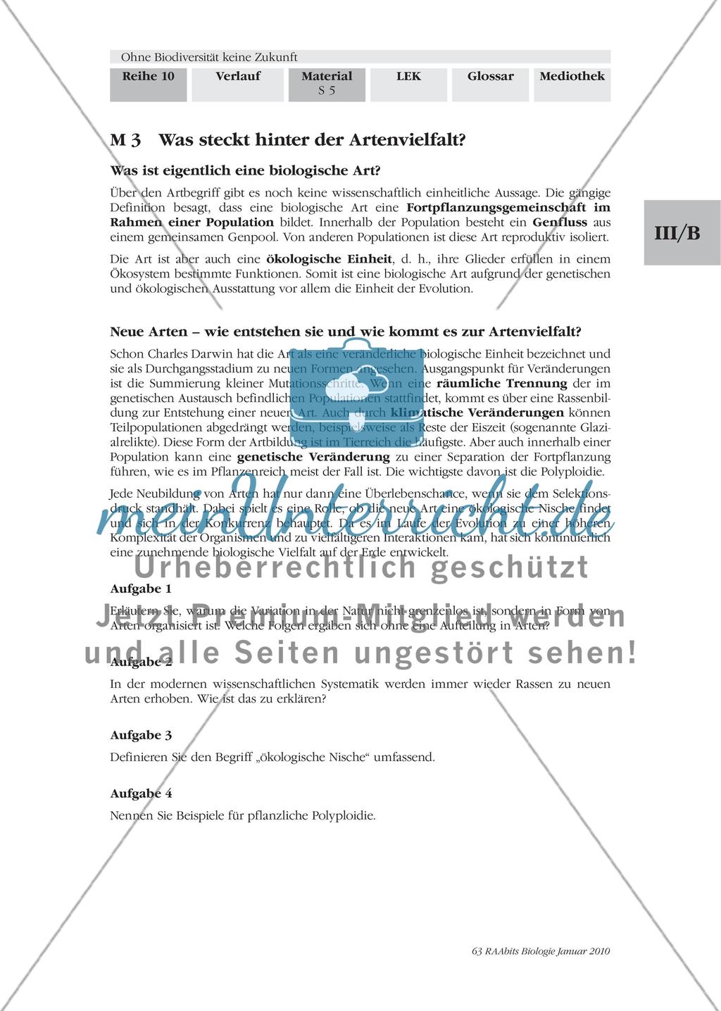 Zahlen zur Artenvielfalt – Biodiversität im Genom und bei Arten Preview 4