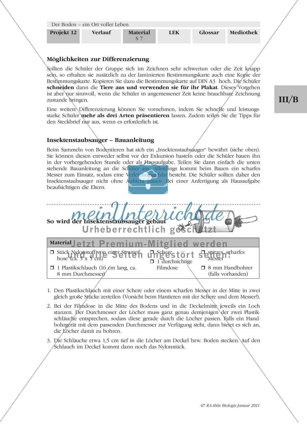 Bodentiere: Untersuchung und Bestimmung, Steckbrief, Exkursion, Präsentation Preview 6