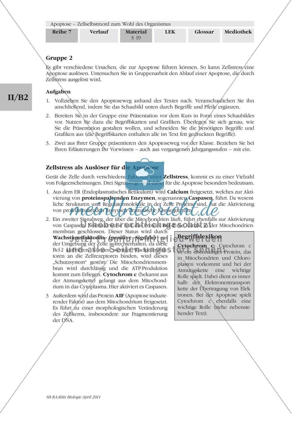 Definition, Wege und Auslöser der Apoptose: Texte, Abbildungen Preview 8
