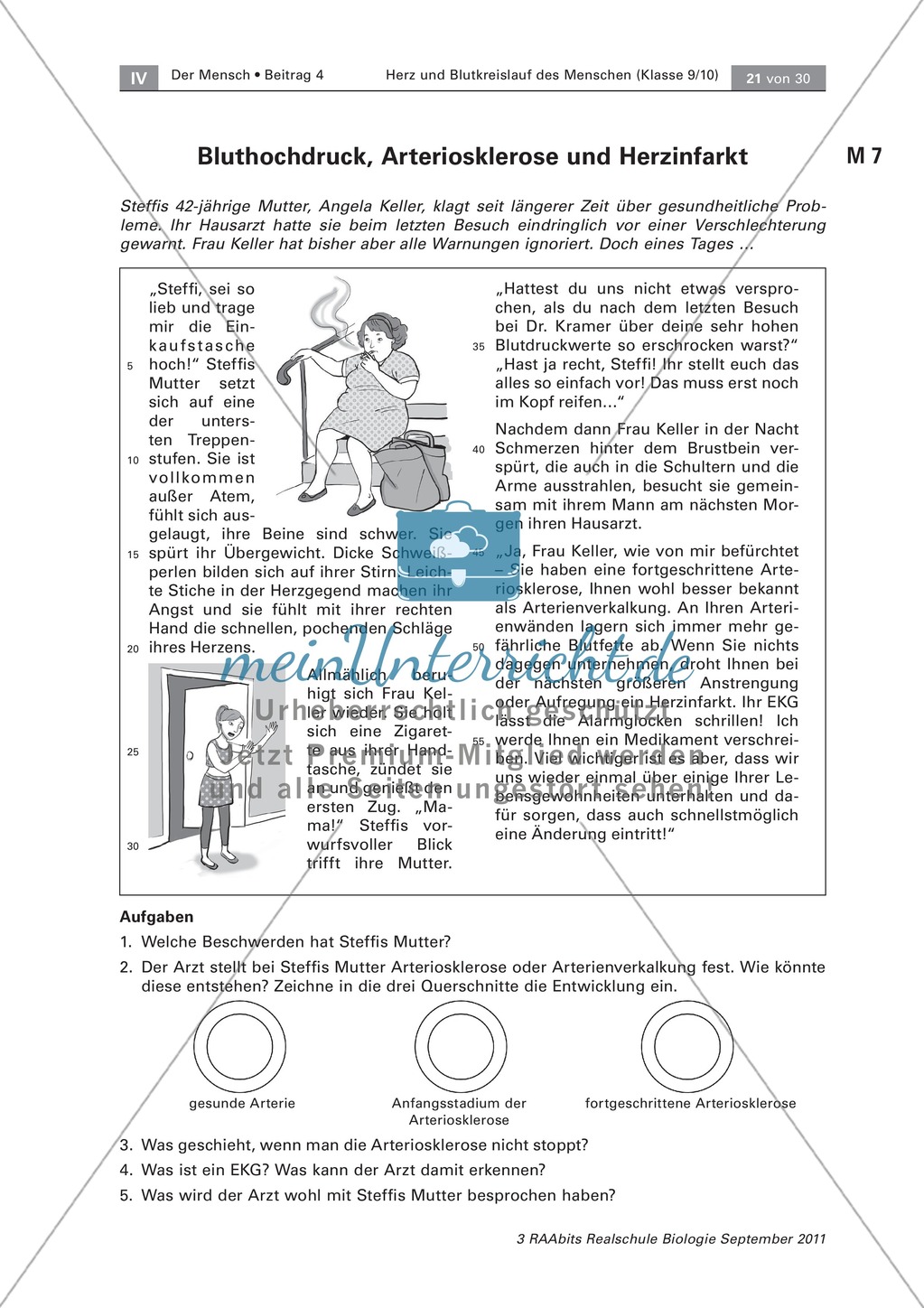 Herz- und Kreislauferkrankungen:Text, Zeichnen Preview 1