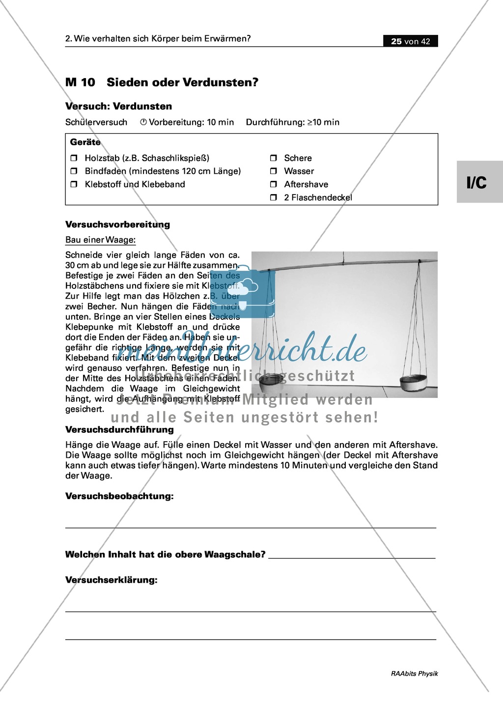 Verhalten von Körpern bei Erwärmung: Änderungen der Aggregatzustände Preview 5