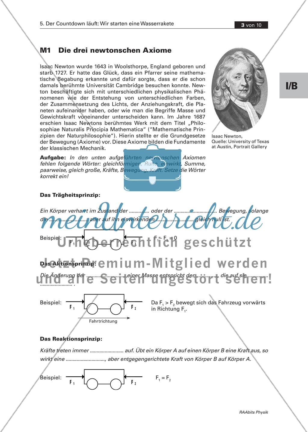Die drei newtonschen Axiome Preview 1