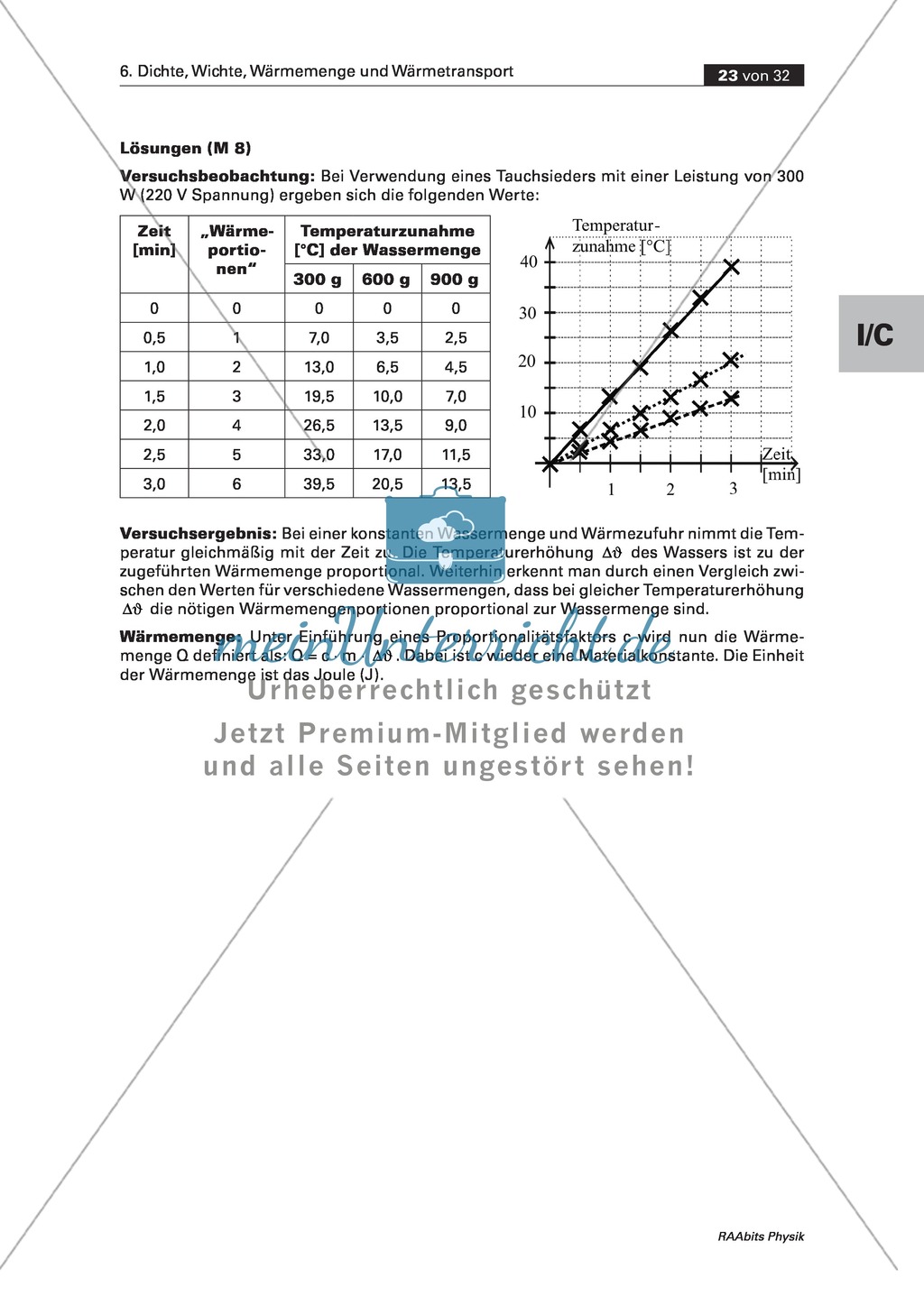 Einführung in die Wärmelehre: Informationstext + Schülerexperiment Preview 3