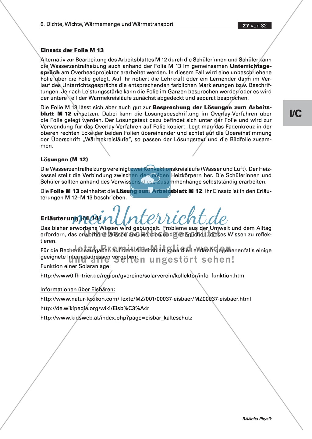 Wärmelehre: Anwendung - Heizsysteme und Wärmeisolation in Natur und Umwelt: Informationstexte + Aufgaben Preview 5
