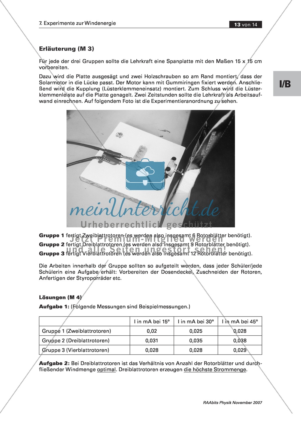 Erzeugung von Windenergie: Abhängigkeit von Rotorform + Windmenge Preview 5