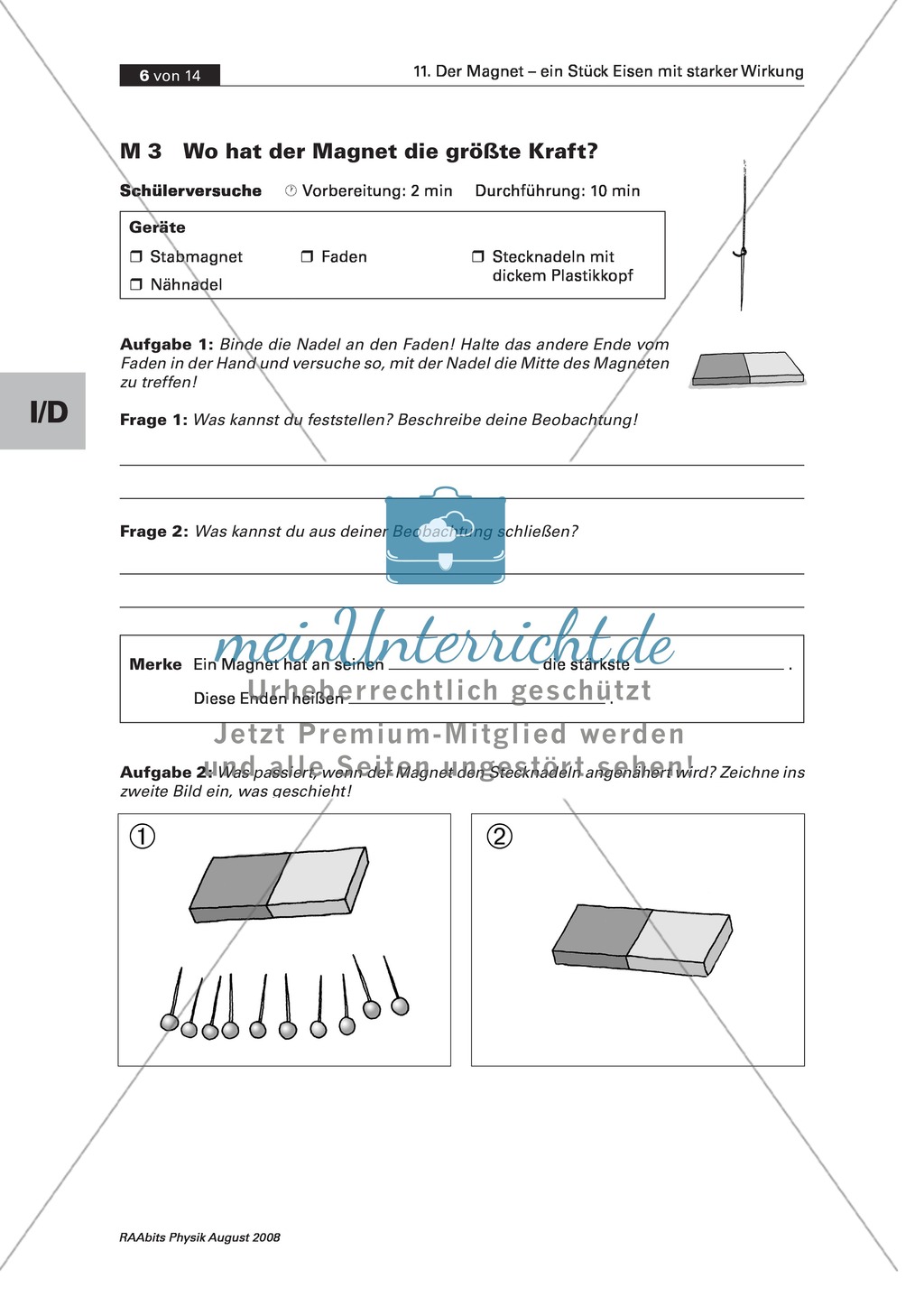 Der Magnet: Wirkungsweise der Kraft Preview 1