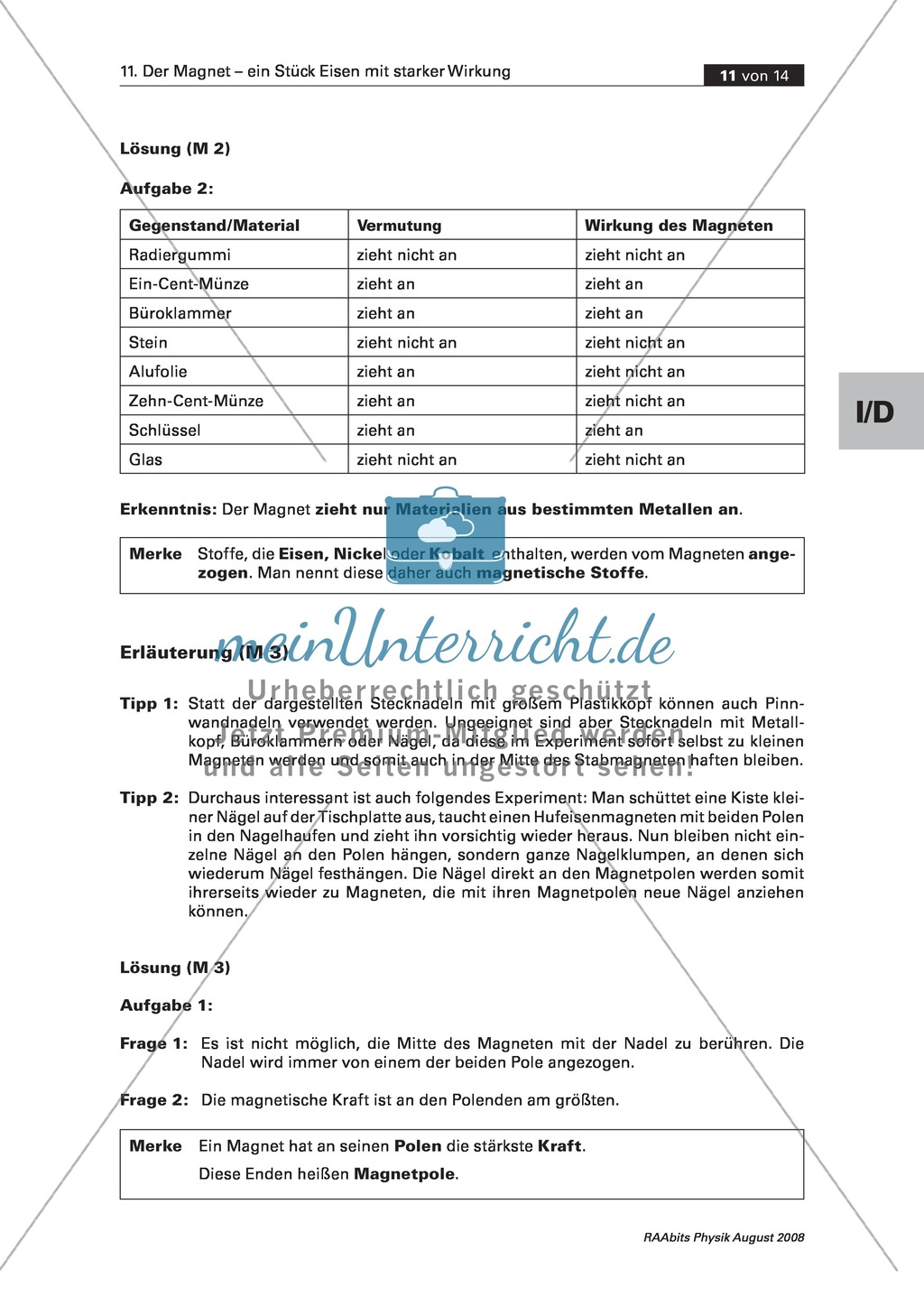 Der Magnet: Wirkungsweise der Kraft Preview 3