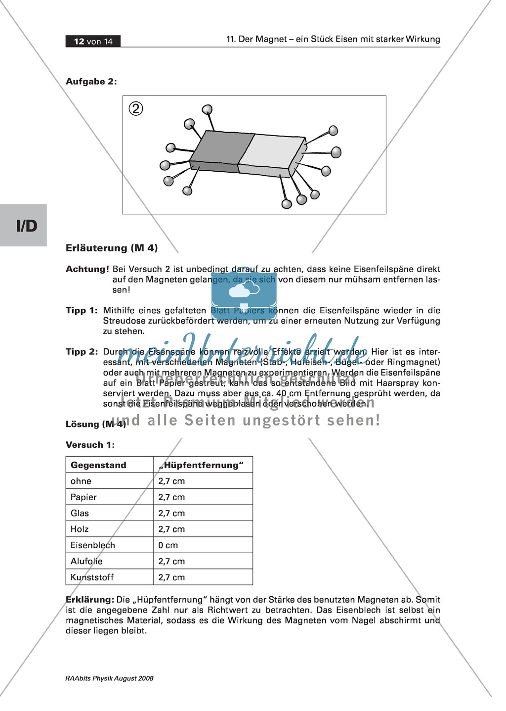 Der Magnet: Wirkungsweise der Kraft Preview 4