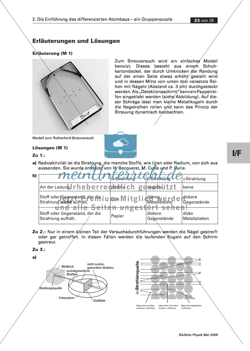 Einführung des differenzierten Atombaus: Der Kern-Hülle-Aufbau des Atoms Preview 6