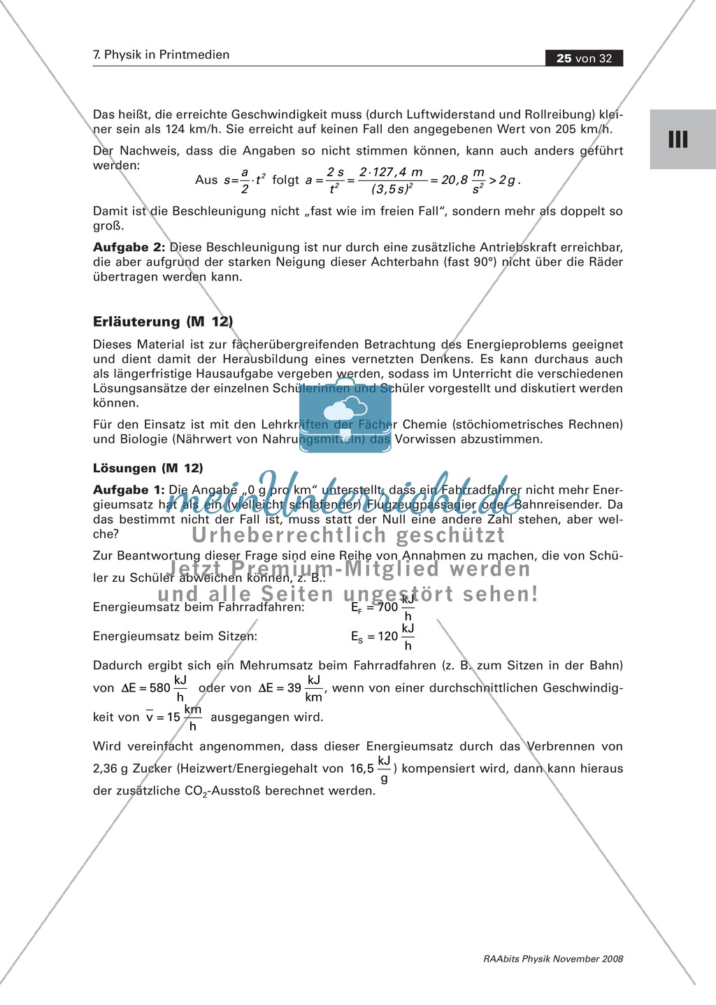 Physik im Alltag: Zeitungsausschnitt zu den Bewegungsgesetzen Preview 7