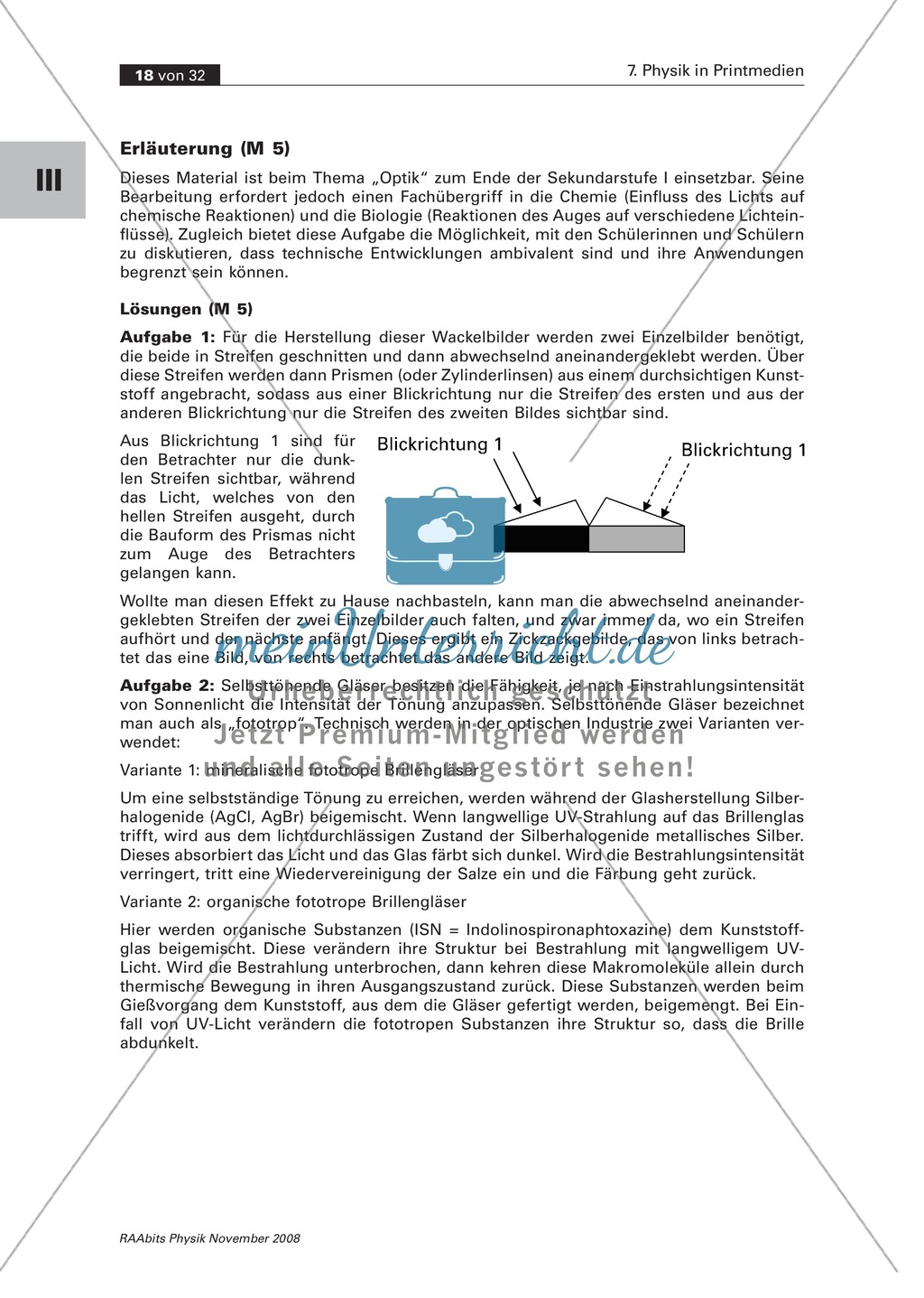 Physik im Alltag: Zeitungsausschnitt zu UV-A + UV-B + Lichtabsorption Preview 4