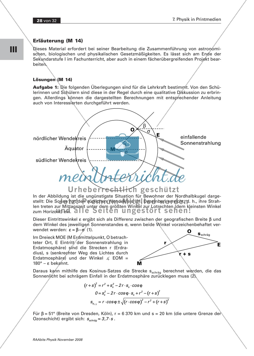 Physik im Alltag: Zeitungsausschnitt zu UV-A + UV-B + Lichtabsorption Preview 7