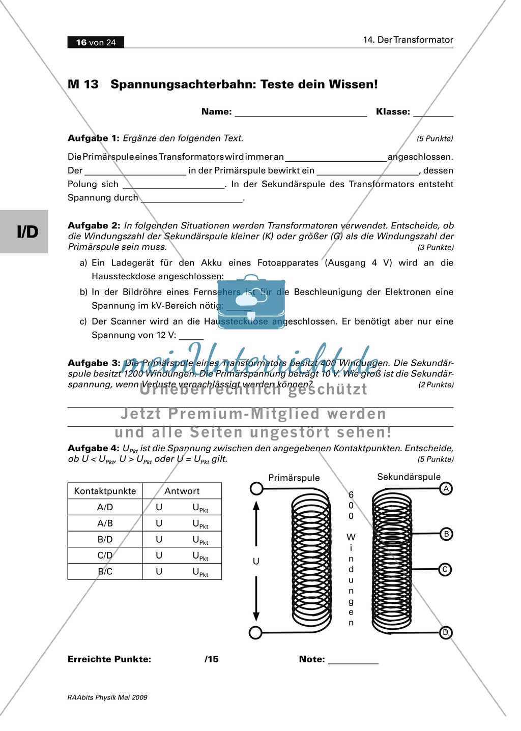 Den Transformator kennen lernen: Experimente mit selbst gebauten Spulen durchführen Preview 14