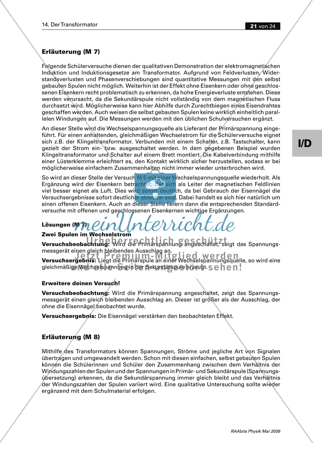 Den Transformator kennen lernen: Experimente mit selbst gebauten Spulen durchführen Preview 19