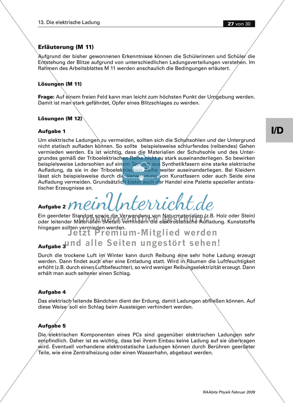 Die elektrische Ladung: Wiederholung + Festigung - Modelle zur Ladungsverteilung + Rätsel + Denksportaufgabe Preview 5