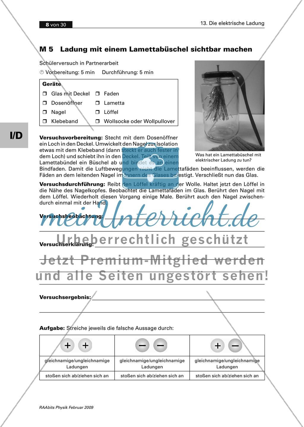 Ladung mit einem Lamettabüschel sichtbar machen Preview 1