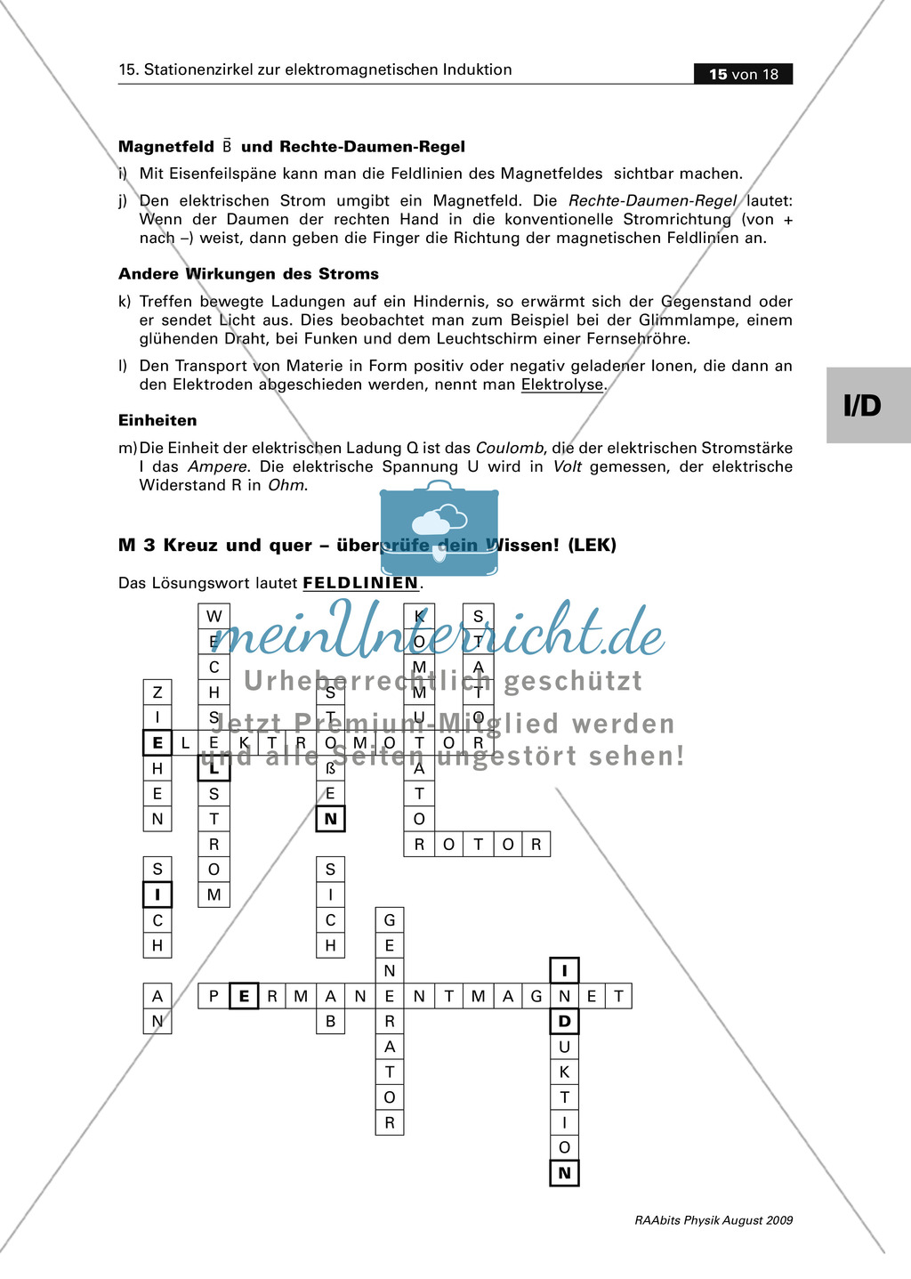 preview 0 elektrizittslehre kreuzwortrtsel zum thema elektromagnetische induktion mit lsungen preview 1 - Beispiel Kreuzwortratsel preview 0 elektrizittslehre kreuzwortrtsel zum thema elektromagnetische induktion mit lsungen preview 1 - Beispiel Kreuzwortratsel