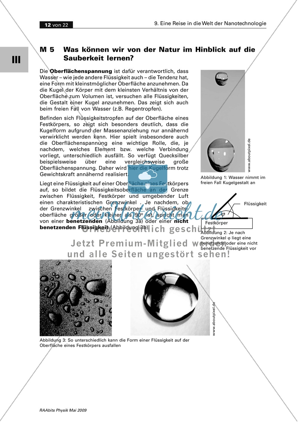 Nanotechnologie kennen lernen: Natur und Sauberkeit Preview 1