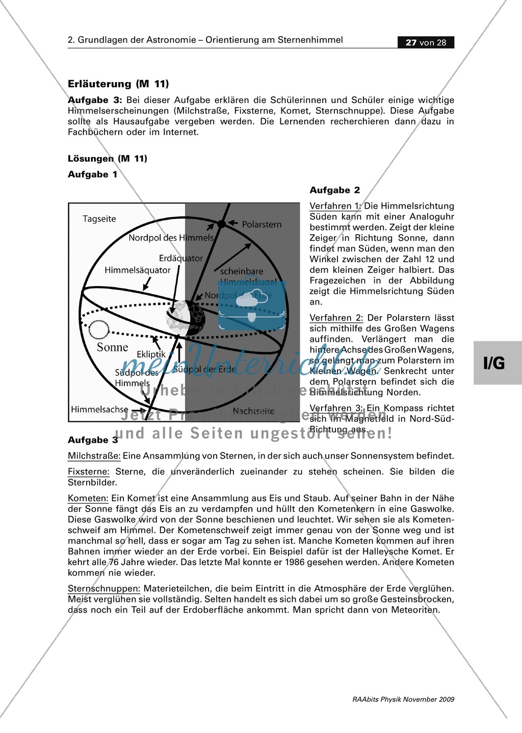 Orientierung am Sternenhimmel: Überblick Himmelsbeobachtungen Preview 2