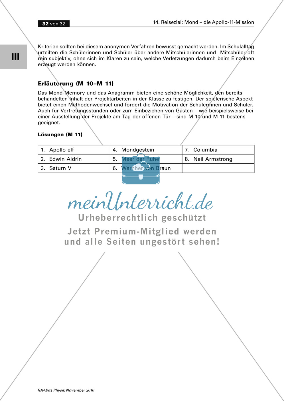 Der Mond - die Apollo-11-Mission: Vertiefung mithilfe eines Mond-Memory + Anagramm Preview 5