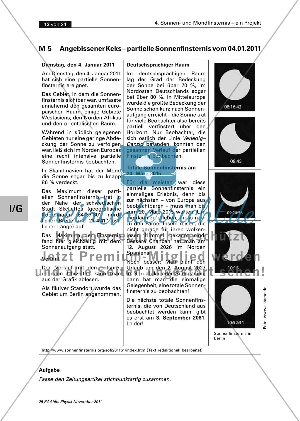 Angebissener Keks – partielle Sonnenfinsternis vom 04.01.2011 Preview 1
