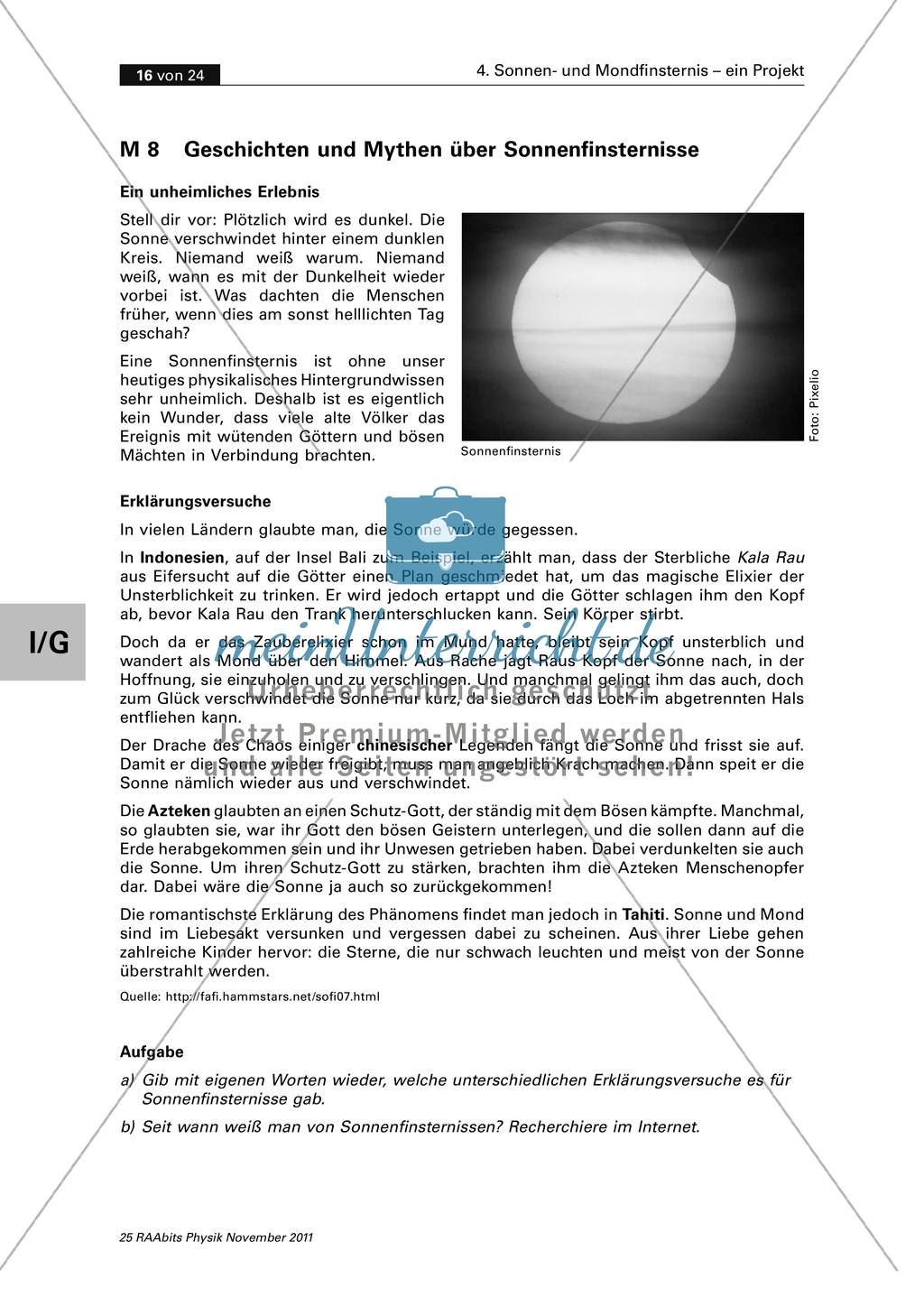 Sonnen- und Mondfinsternis: Die Sonnenfinsternis - Verlauf + Geschichten + Mythen Preview 2