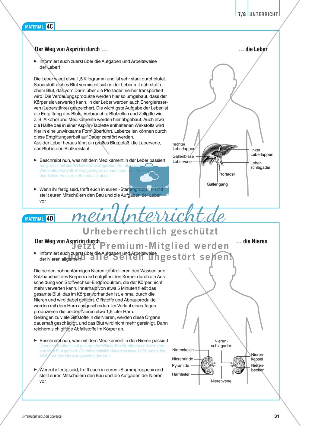 Arzneimittel: Die Wirkungsweisen und Nebenwirkungen von Aspirin. Mit didaktischen Erläuterungen. Preview 4