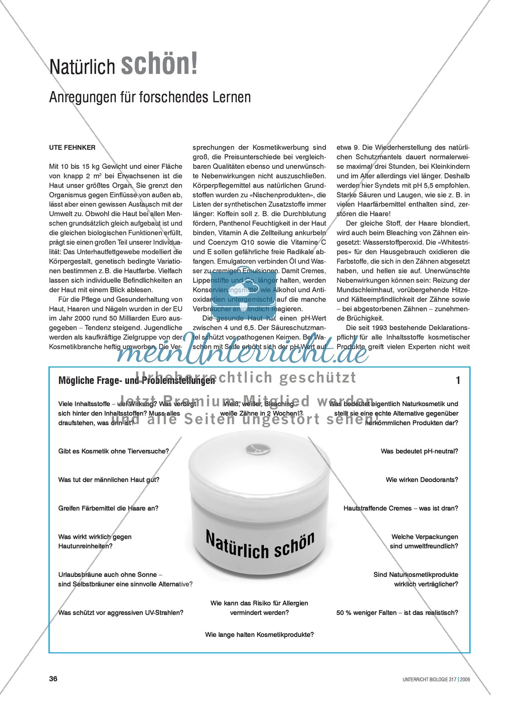 Forschendes Lernen rund um das Thema Schönheit Preview 1
