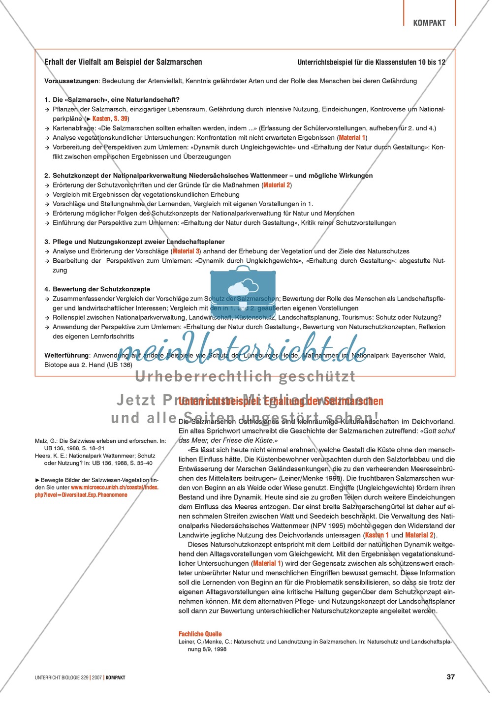 Alltagsvorstellungen zur Ökologie - Mensch und Natur: Info-Text und Aufgaben Preview 3