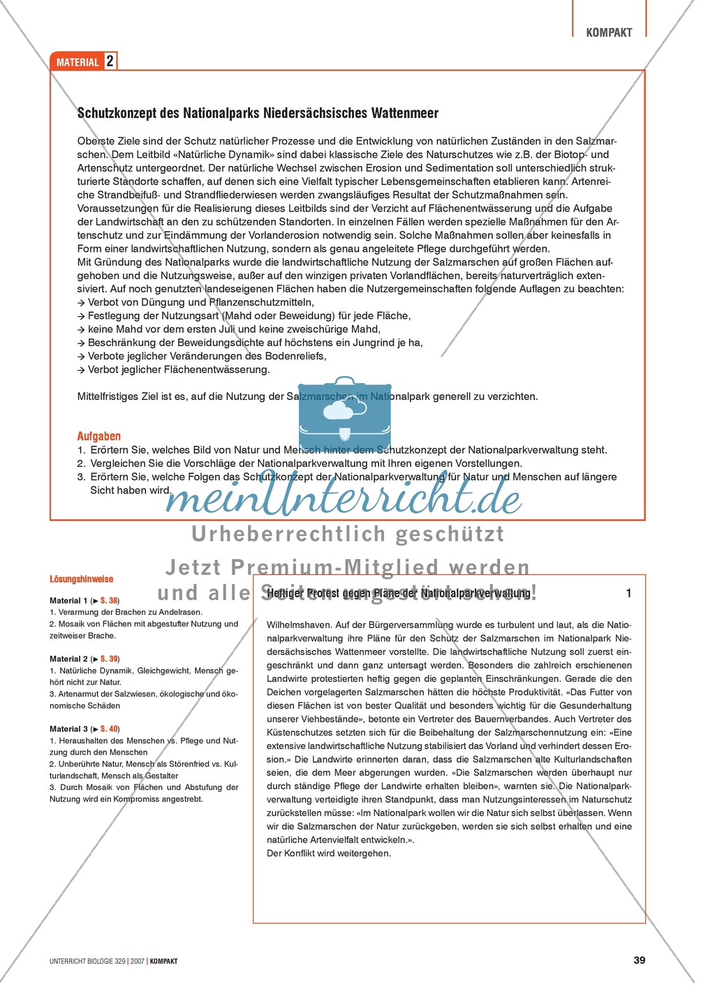 Alltagsvorstellungen zur Ökologie - Mensch und Natur: Info-Text und Aufgaben Preview 5