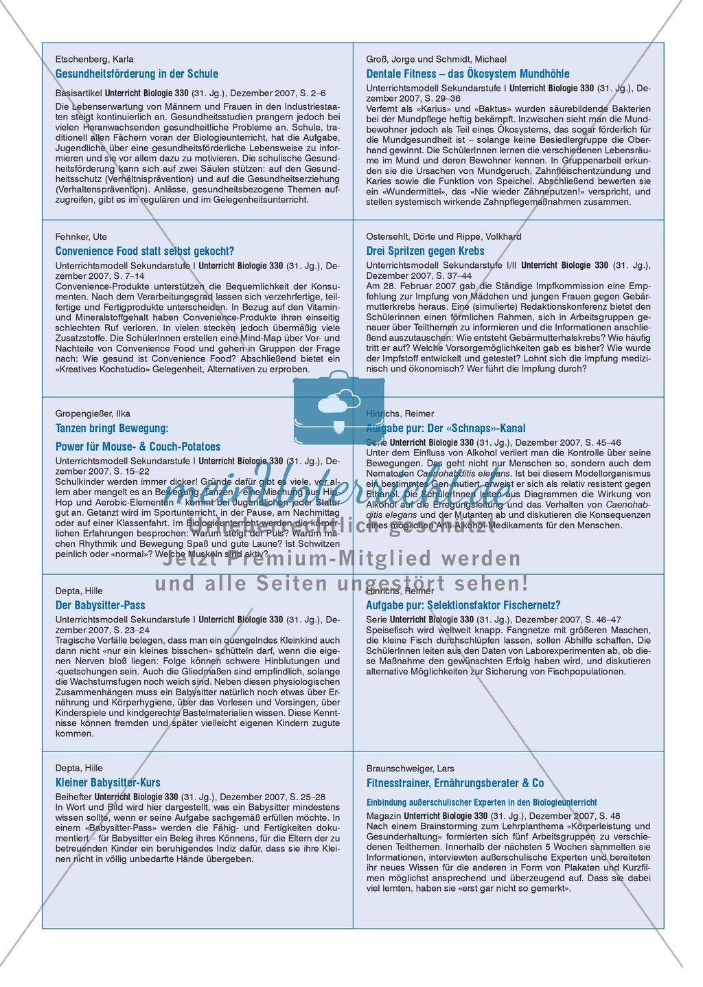 Gesundheit: Dentale Fitness - das Ökosystem Mundhöhle - Info-Text und Aufgaben Preview 9
