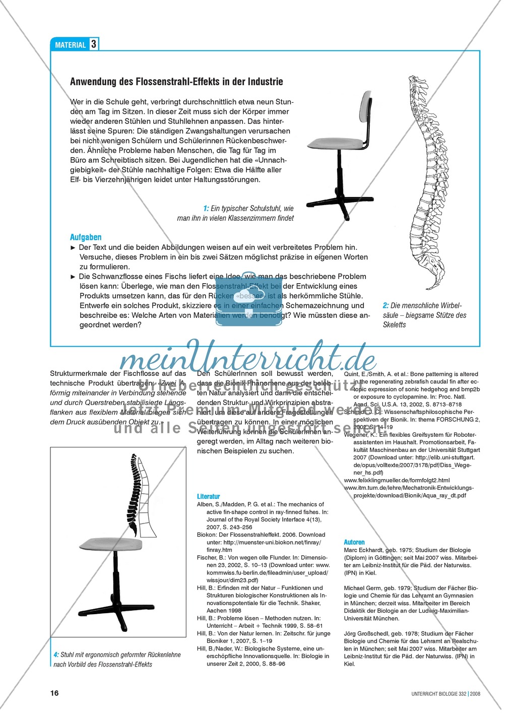 Bionik: Der Flossenstrahl-Effekt - Natur als Lösungsquelle für technische Innovation - Info-Text und Aufgaben Preview 5